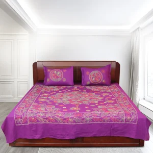 Bedsheet - Purple Round