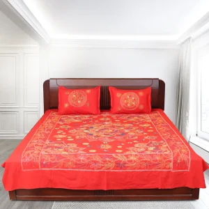 Bedsheet - Red Round
